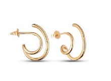 Last inn bildet i Galleri-visningsprogrammet, Dobbel piercing i gull